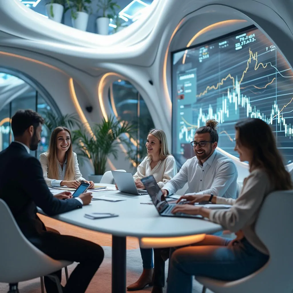 Η ομάδα της InvestWise στα γραφεία της